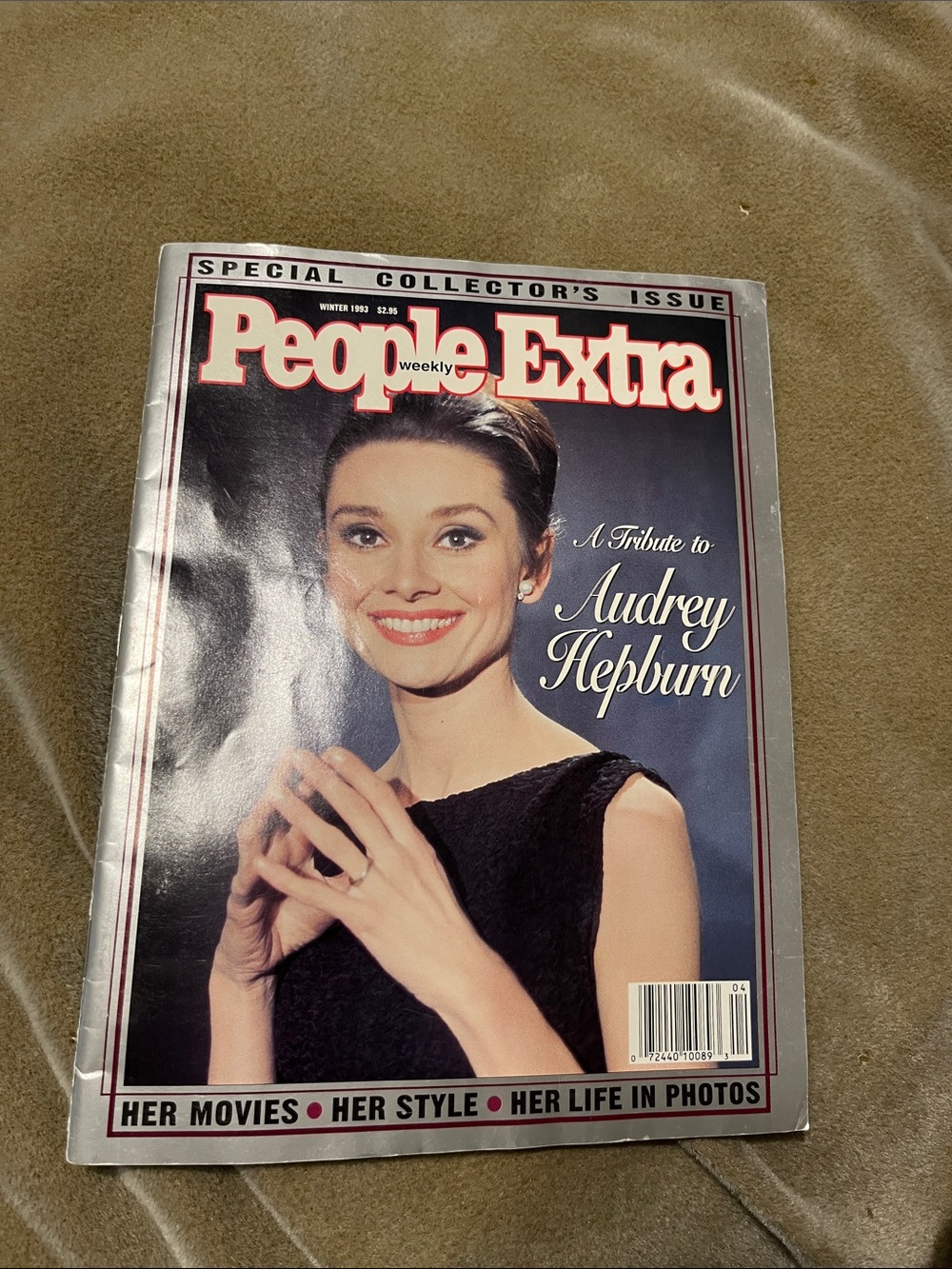 A Tribute to Audrey Hepburn Memorabilia People Extra  Winter  1993 Magazine